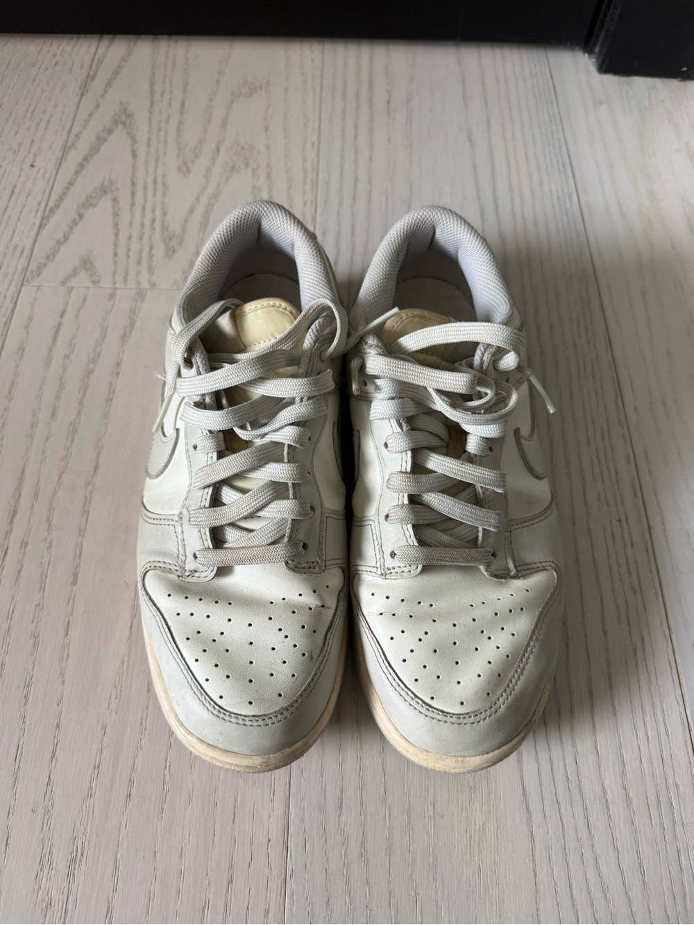 Nike Women's Off-White Low-Top Lace-Up Sneakers